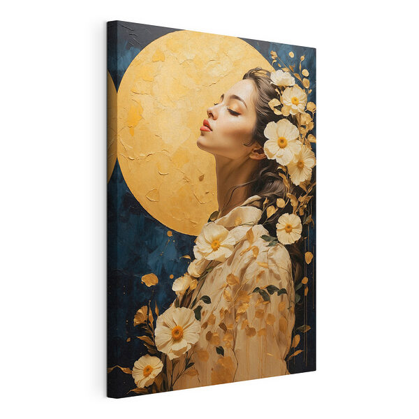 Tableaux Femme avec des fleurs dans les cheveux