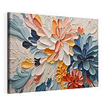 Tableaux Art floral vibrant dans des teintes douces
