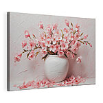 Tableaux Vase avec fleurs roses