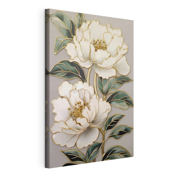 Tableaux Élégant motif floral aux détails délicats