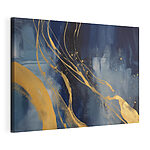 Tableaux Peinture bleue et jaune