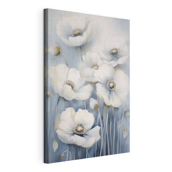 Peinture de fleurs blanches Tableaux Peinture de fleurs blanches