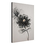 Tableaux Fleur noire et blanche