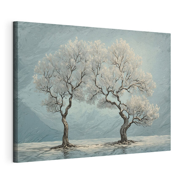 Deux arbres dans l'eau Tableaux Deux arbres dans l'eau