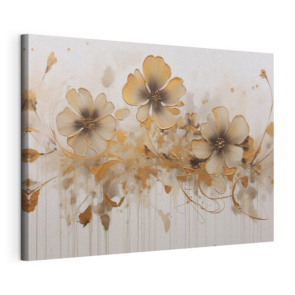 Abstraction florale avec des traits élégants Tableaux Abstraction florale avec des traits élégants