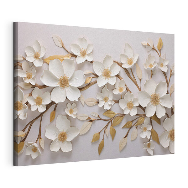 Motif floral élégant dans des tons doux Tableaux Motif floral élégant dans des tons doux