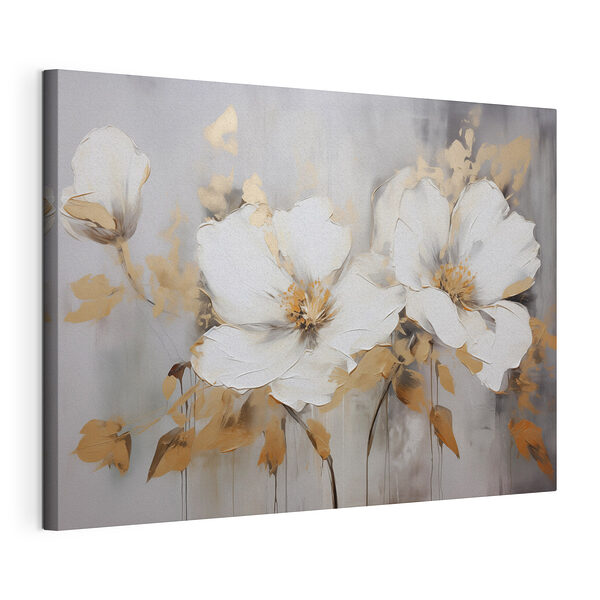 Peinture de fleurs blanches Tableaux Peinture de fleurs blanches