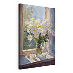 Tableaux Peinture de fleurs dans un bocal en verre