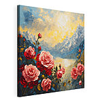 Tableaux Peinture de fleurs et de montagnes
