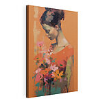 Tableaux Femme tenant des fleurs