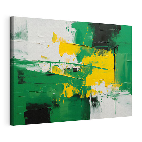Peinture verte et jaune Tableaux Peinture verte et jaune