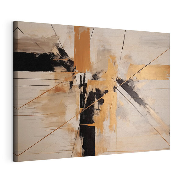 Tableaux Lignes abstraites dans des tons sourds