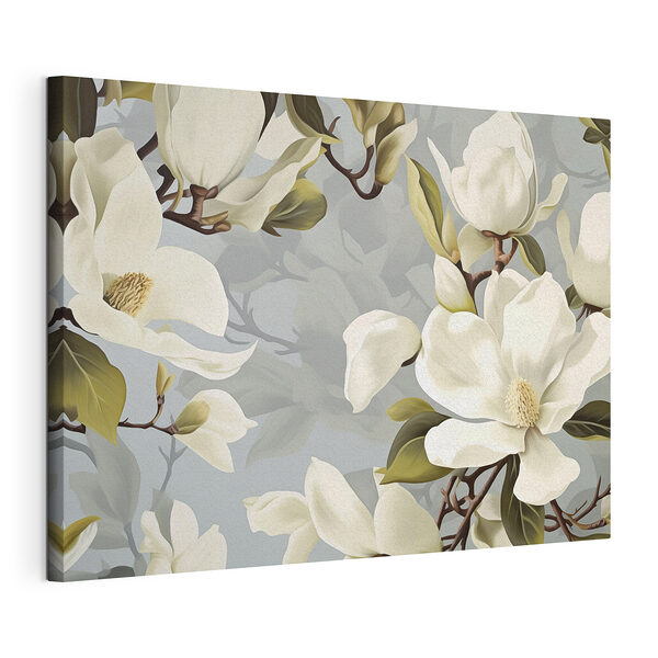 Tableaux Fleurs blanches élégantes dans des tons doux