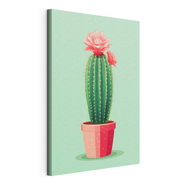 Cactus avec une fleur Tableaux Cactus avec une fleur