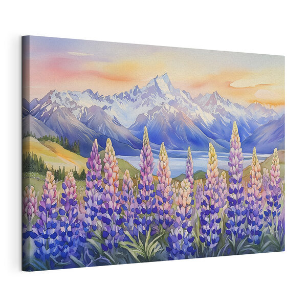 Tableaux Peinture de fleurs et de montagnes