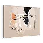 Tableaux Dessin de visages avec différentes couleurs