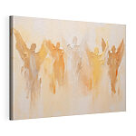 Tableaux Groupe d'anges peints sur un mur