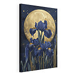 Tableaux Peinture représentant des fleurs et une lune