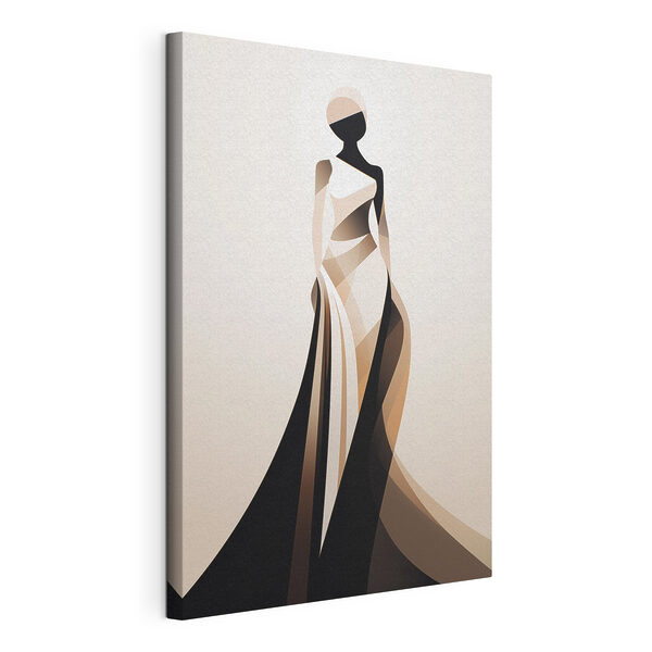 Une femme en robe longue Tableaux Une femme en robe longue