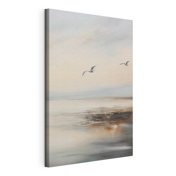 Des oiseaux survolant un plan d'eau Tableaux Des oiseaux survolant un plan d'eau