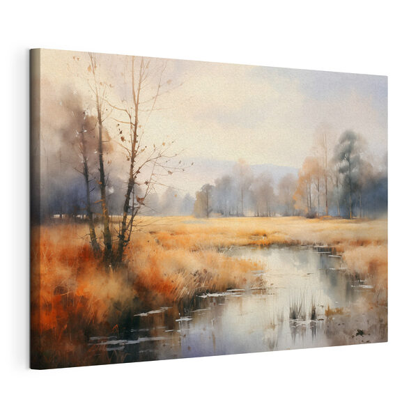 Tableaux Aquarelle représentant un marais avec des arbres et de l'herbe (UGS : s44867) Tableaux Tableaux Aquarelle représentant un marais avec des arbres et de l'herbe (UGS : s44867)