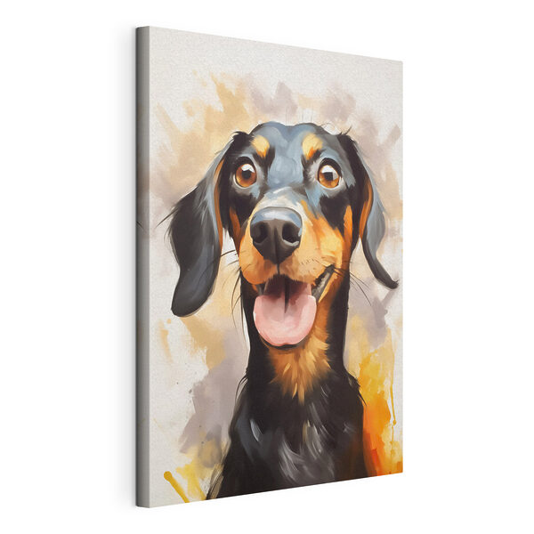 Chien la langue pendante Tableaux Chien la langue pendante