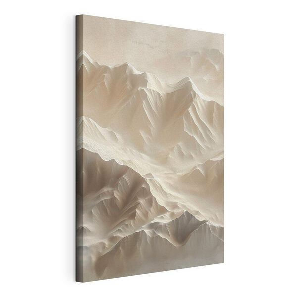 Vue aérienne d'une montagne enneigée Tableaux Vue aérienne d'une montagne enneigée