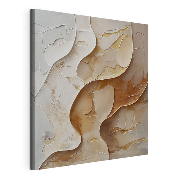Tableaux Formes organiques abstraites dans des tons chauds