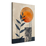 Tableaux Peinture représentant une plante et un soleil