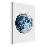 Tableaux Une lune rayonnante aux teintes d'un bleu profond