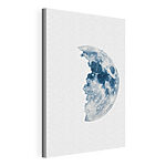 Tableaux Phase lunaire représentée dans une aquarelle