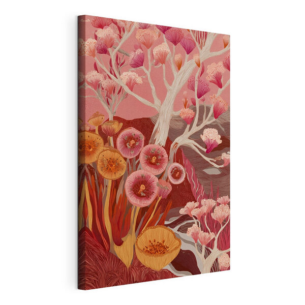 Peinture représentant des fleurs et des arbres Tableaux Peinture représentant des fleurs et des arbres