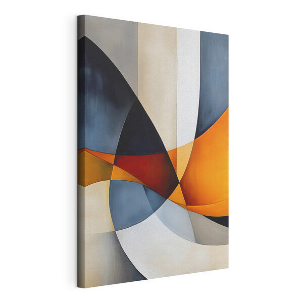 Œuvre d'art colorée aux lignes courbes Tableaux Œuvre d'art colorée aux lignes courbes