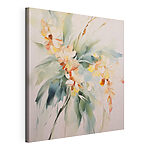 Tableaux Peinture représentant des fleurs sur un fond blanc