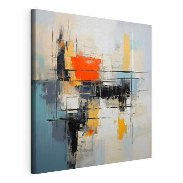 Tableau d'art abstrait aux couleurs vives Tableaux Tableau d'art abstrait aux couleurs vives