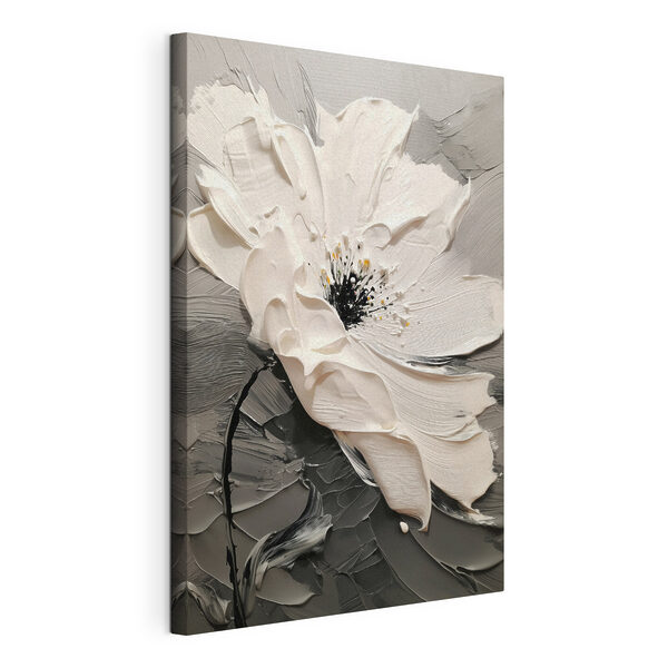 Tableaux Fleur blanche au cœur noir