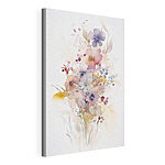 Tableaux Peinture représentant des fleurs sur fond blanc