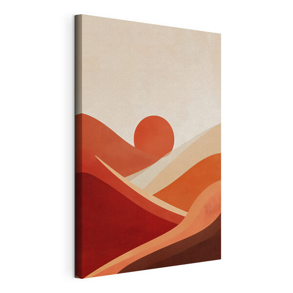 Paysage rouge et blanc Tableaux Paysage rouge et blanc
