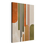 Tableaux Œuvre d'art colorée composée de lignes et de points