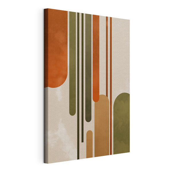 Œuvre d'art colorée composée de lignes et de points Tableaux Œuvre d'art colorée composée de lignes et de points