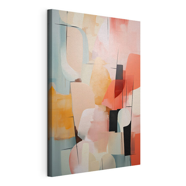 Œuvre d'art colorée composée de différentes formes Tableaux Œuvre d'art colorée composée de différentes formes