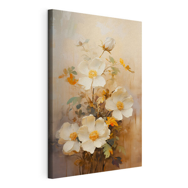 Tableaux Tableau représentant des fleurs blanches