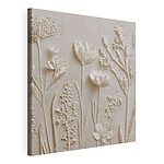 Tableaux Art floral et végétal blanc