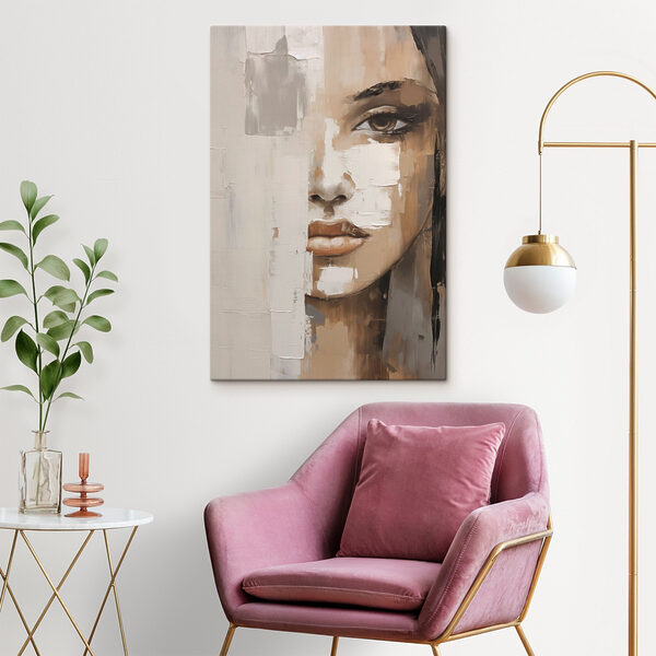Peinture représentant le visage d'une femme Tableaux Peinture représentant le visage d'une femme