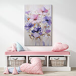 Tableaux Peinture représentant des fleurs sur un fond blanc