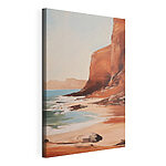 Tableaux Peinture représentant une plage et des falaises