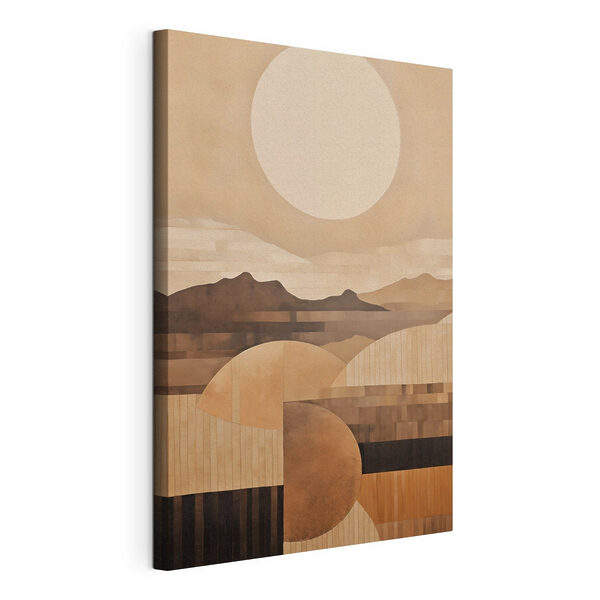 Peinture représentant des montagnes et le soleil Tableaux Peinture représentant des montagnes et le soleil