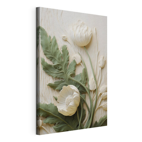 Fleur blanche et verte Tableaux Fleur blanche et verte
