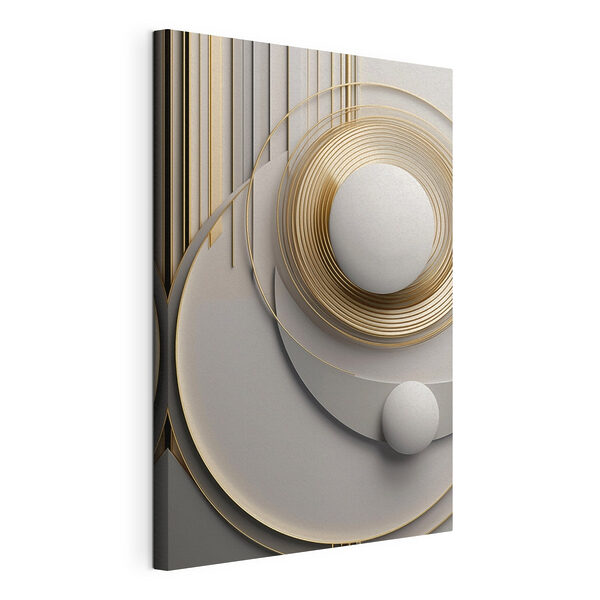 Tableaux Élégantes volutes au motif circulaire