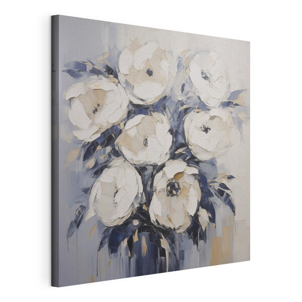 Tableau représentant des fleurs blanches Tableaux Tableau représentant des fleurs blanches